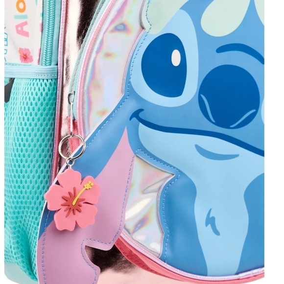 Disney Stitch Kids Backpack - Pink and Blue - Picture 1 of 7